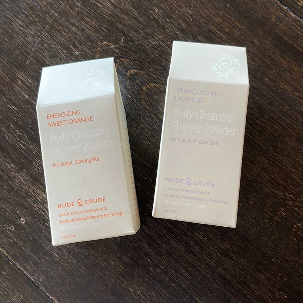 Nude and Crude Body Cleansing Shower Powder